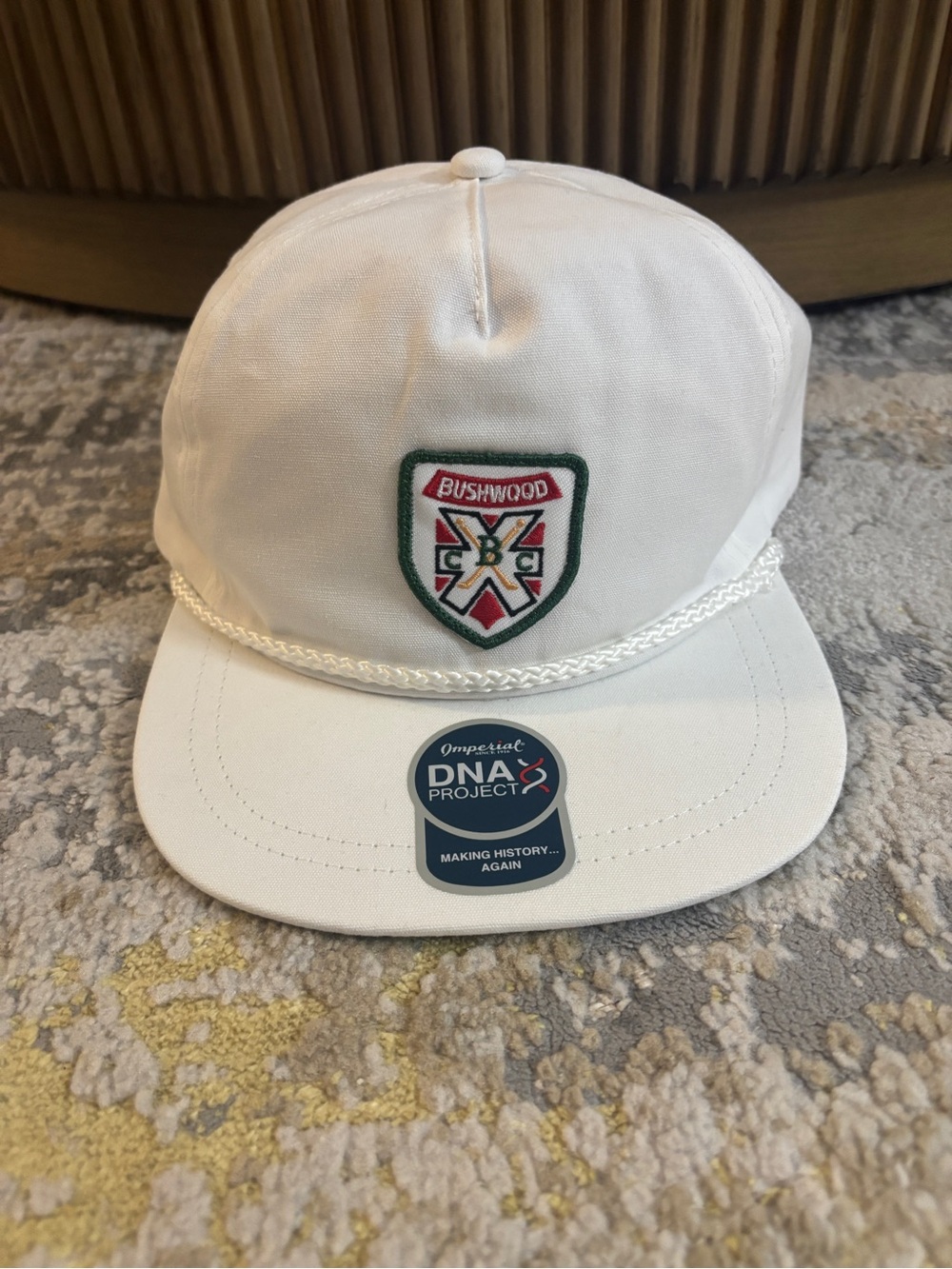 Imperial DNA001 Bushwood Country Club Rope Hat Caddyshack Golf Cap White OSFA